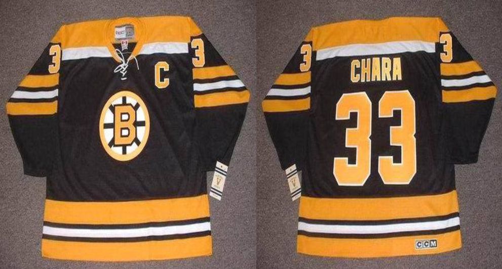 2019 Men Boston Bruins #33 Chara Black CCM NHL jerseys